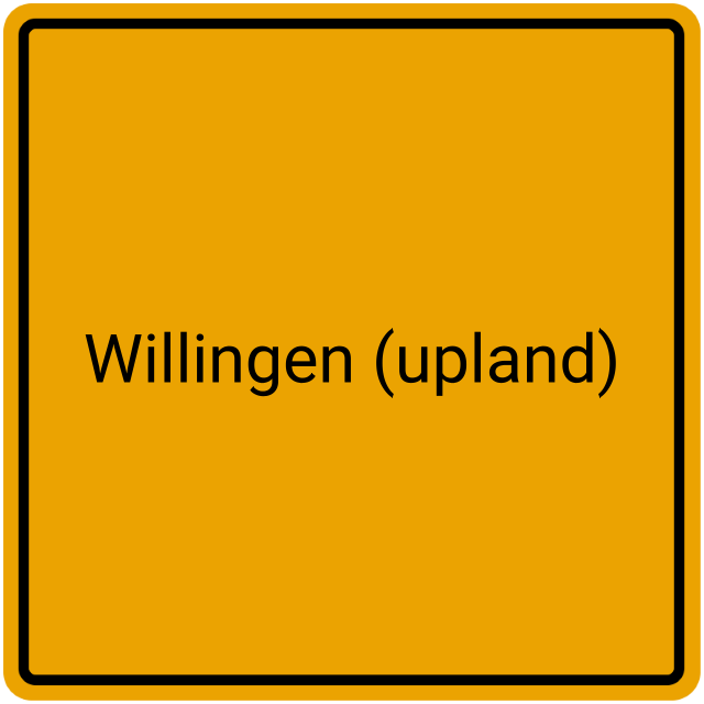 Meldebestätigung Willingen (Upland)